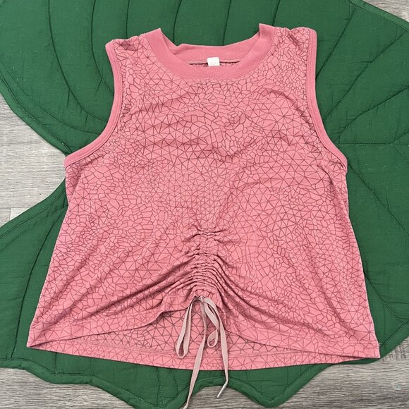 Lululemon Womens 4 Mauve Pink Cinch Me Up Scrunch Tie Tank Top - Picture 1 of 4